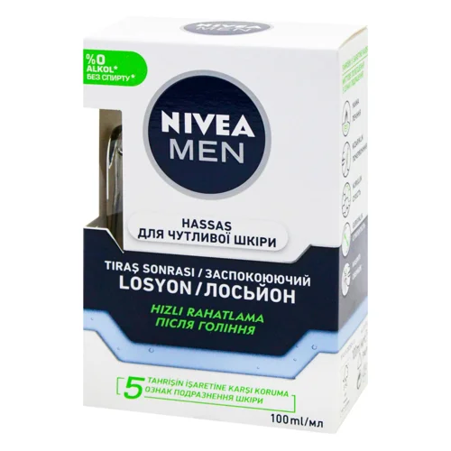 Лосьйон після гоління Nivea Men Заспокійливий для чутливої шкіри 100мл