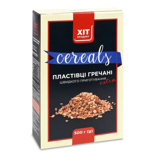 Гречані Пластівці Швидкого Приготування, В/ґ, К/у 500г