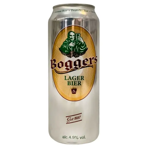 Пиво Boggers Lager світле 4,9% 0,5л
