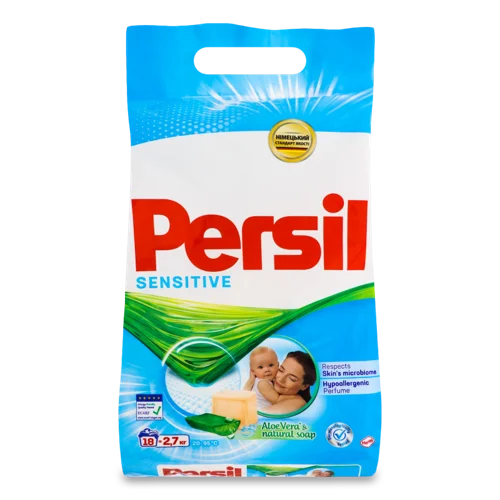 Пральний Порошок Aloe Vera & Natural Soap Sensitive Persil, 2.7кг