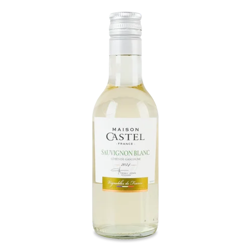 Вино Біле Сухе Совіньйон Блан Maison Castel, 0.187л, 11.5% об., п/пл