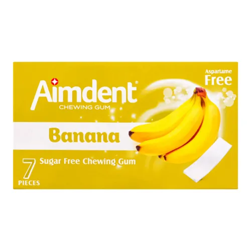 Гумка жувальна Banana Aimdent к/у 14.5г