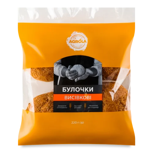 Булочки Висівкові Agrola, вищого ґатунку, 4х55г