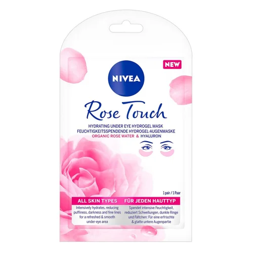 Патчі Nivea Organic Rose гідрогелеві гіалуронові