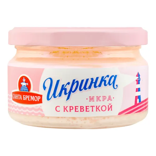 Виріб ікорний рибний з креветкою Ікринка Санта Бремор с/б 160г
