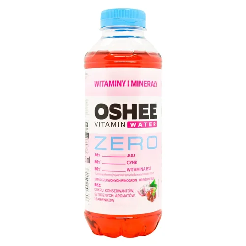 Напiй OSHEE Vitamin Water ZERO червоний виноград-пiтахайя 0.555л