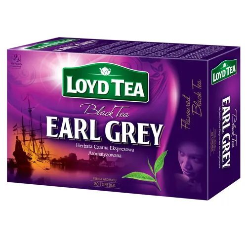 Чай чорний Loyd Tea Earl Grey з бергамотом 1,5г*80шт