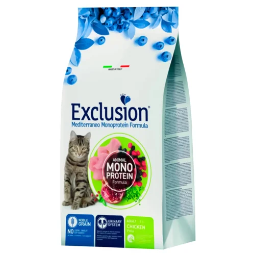 Корм сухий Exclusion Adult з куркою для котів 1,5кг