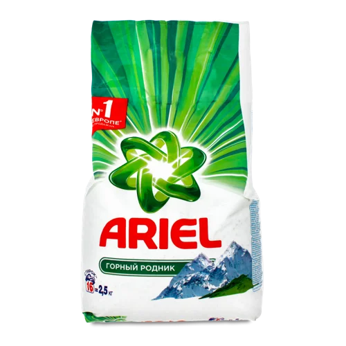 Пральний Порошок Гірський Джерело Ariel, В/ґ, 2.5кг