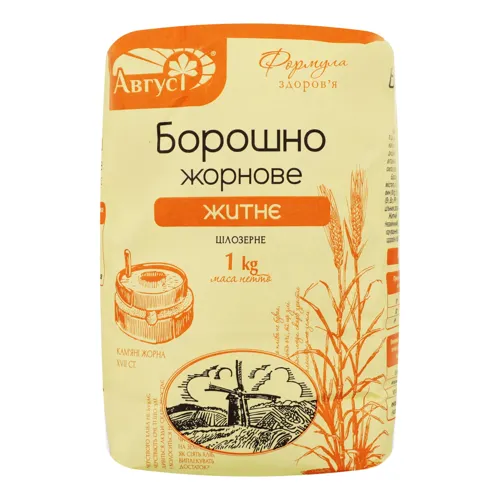 Борошно житнє жорнове Август м/у 1кг