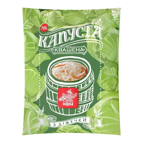 Капуста квашена З діжечки Чудова марка м/у 700г