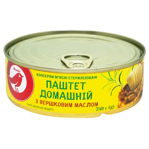 Паштет Ашан Домашній з вершковим маслом 240г