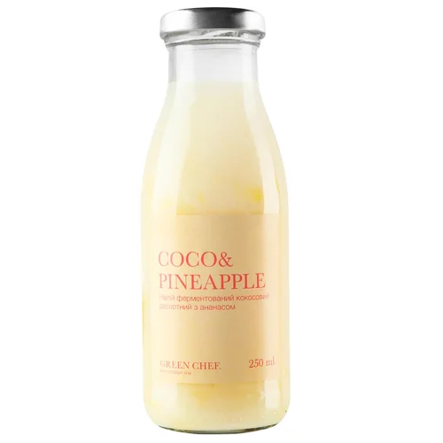 Напій кокосовий Green Chef Coco&Berries ферментований з ананасом 250мл