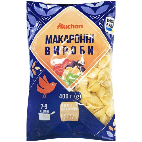 Макаронні вироби Auchan ракушки 400г