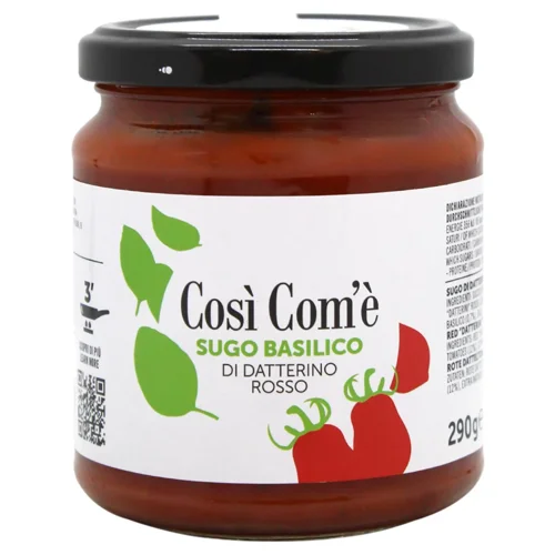 Соус Cosi' Com'e' з томатів Даттеріно з базиліком 290г