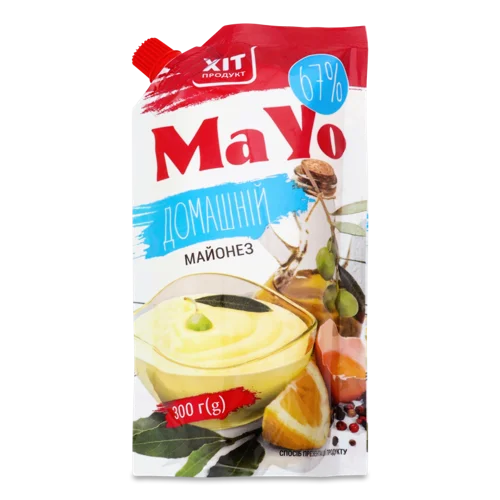 Майонез Вищого Ґатунку 67% Домашній MaYo, 300г
