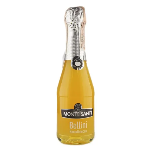 Винний ігристий напій Monte Santi Smoothsecco Bellini білий солодкий 10%, 200мл