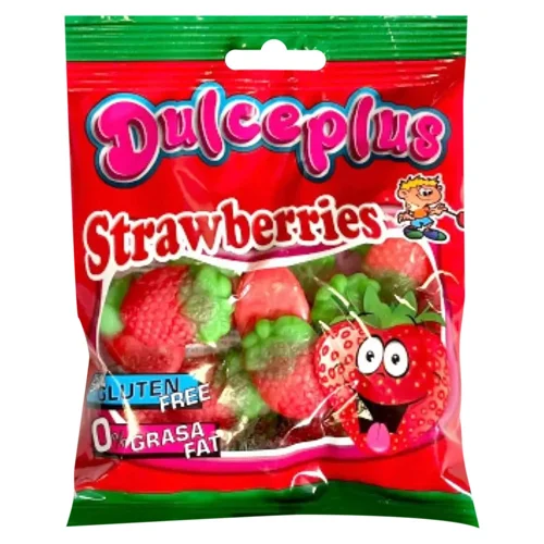 Цукерки жувальні Dulceplus Полуниця 100г