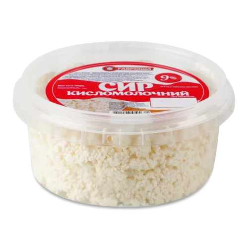 Кисломолочний Сир 9% Гаврюша, п/у, 400г