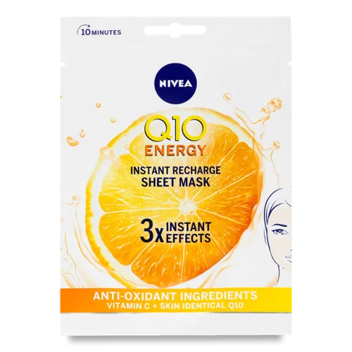 Маска для Обличчя Тканинна Q10 Energy Nivea, 1шт