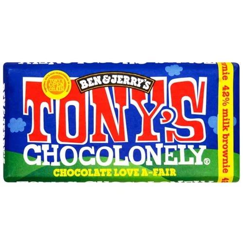 Шоколад чорний Tony's зі шматочками молочного брауні 180г