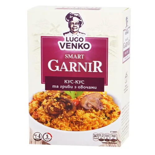 Кус-кус Lugo Venko з грибами та овочами 166г