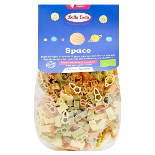 Макаронні вироби Dalla Costa Space з томатом та шпинатом 200г