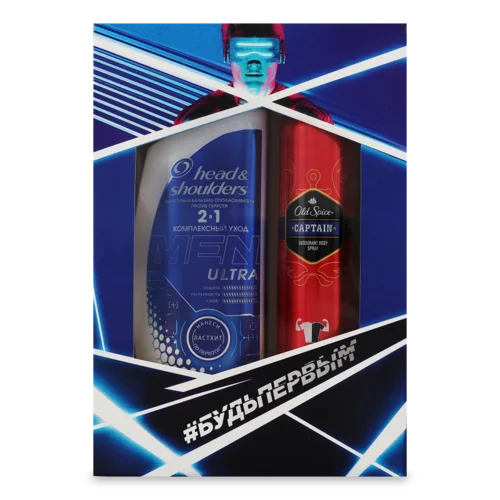 Шампунь-ополіскувач Проти Лупи 2в1 Head&Shoulders 360мл + Дезодорант Аерозольний Captain Old Spice 150мл