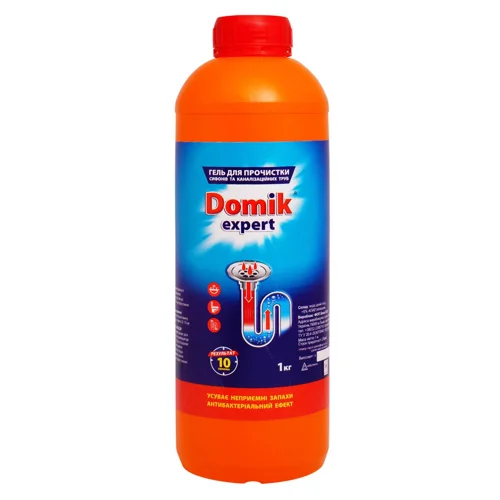 Засіб для прочищення труб Domik Expert 1л