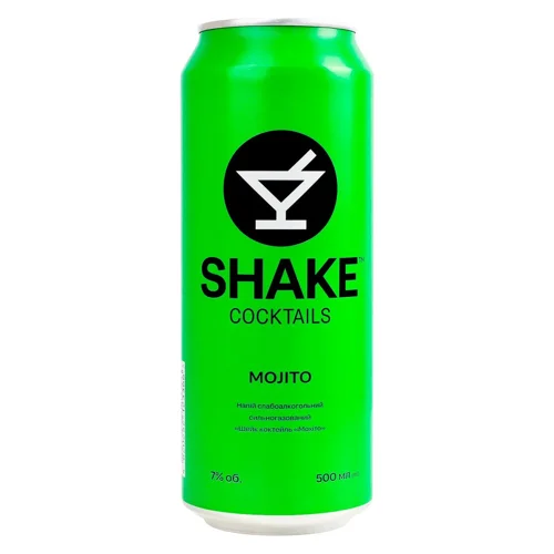 Напій слабоалкогольний Shake Mojito сильногазований 7% 0,5л