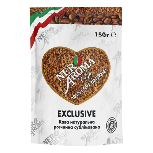 Кава натуральна розчинна сублімована Exclusive Nero Aroma д/п 150г