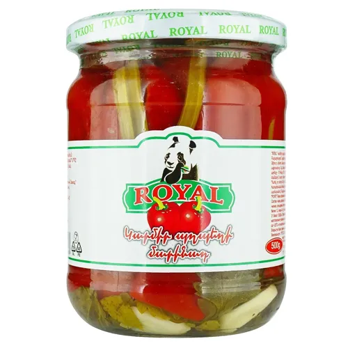 Перець Royal червоний маринований 500г