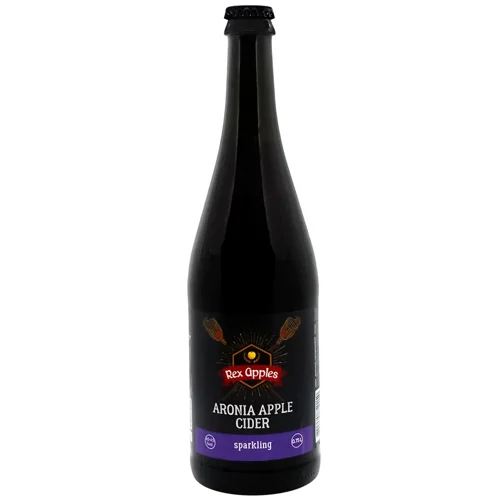 Сидр Rex Apples Aronia Apple Sparkling яблучно-горобиновий газований сухий 4-4,5% 0,75л