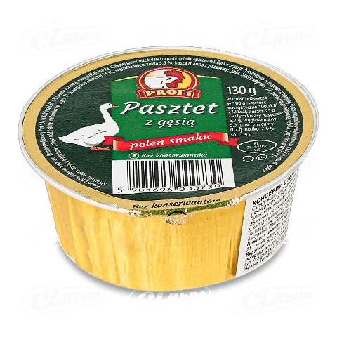 Паштет Profi з гусячим м'ясом 130г