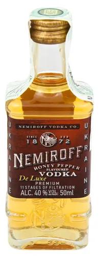 Водка 0.05л 40% Медовая с перцем De Luxe Nemiroff бут