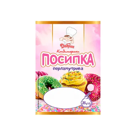 Посипка кондитерська перламутрова "Асорті", арт.rvn