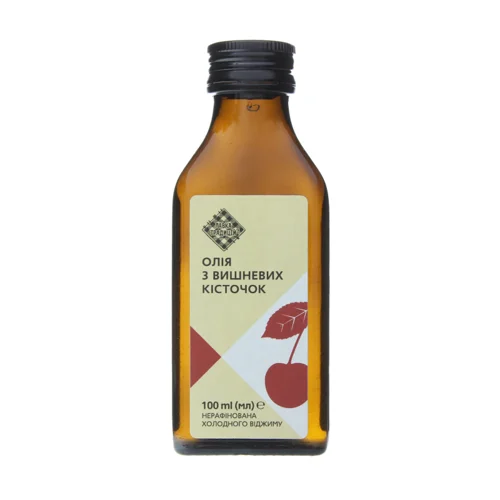Олія З Вишневих Кісточок Холодного Віджиму Нерафінована, п/пл 100мл