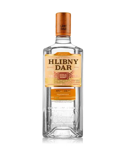 Горілка Хлібний Дар Пшенична 40% 0.5л
