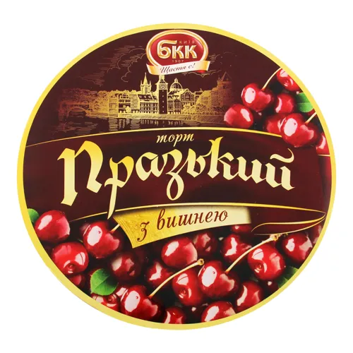 Торт БКК Празький з вишнею 850 г