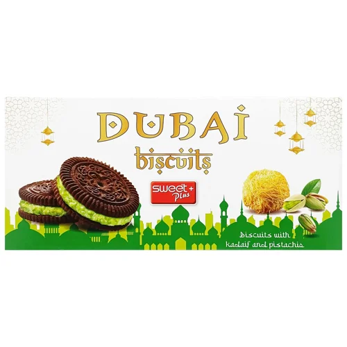 Печиво Sweet Plus Dubai з фісташками та кадаїфським кремом 140г