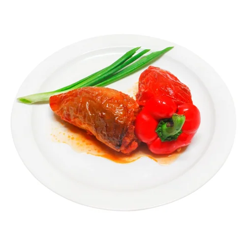 Перець фарширований м'ясом та рисом