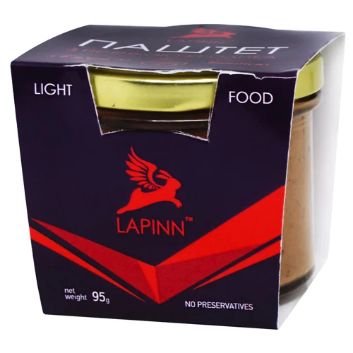 Паштет Lapinn з печінкою кролика і в'яленою вишнею 95г