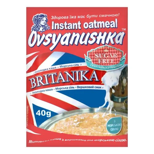 Каша вівсяна з вершками Britanika Моментальна Овсянушка