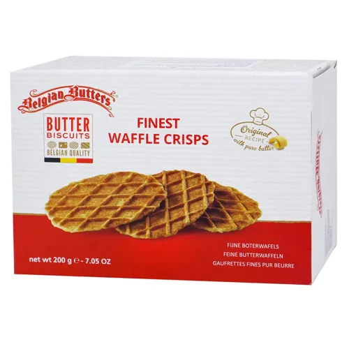 Печиво Belgian Butters Finest Waffle Crisps вершкове вафельне 200г