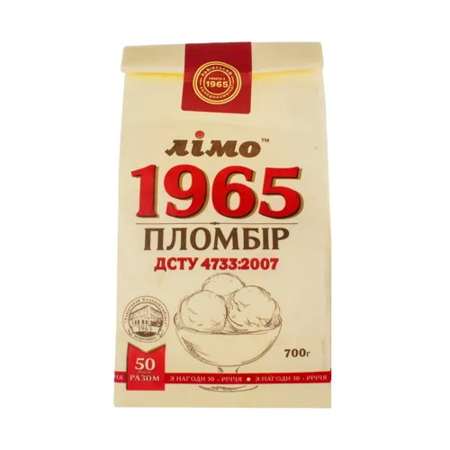 Морозиво 12% пломбір 1965Лімо м/у 700г