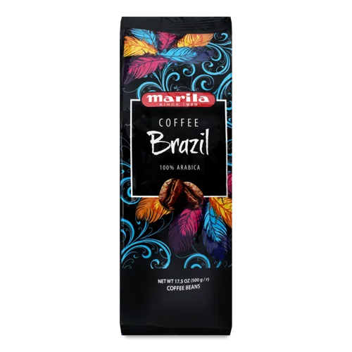 Кава 100% Арабіка В Зернах Смажена, в/ґ, 500г м/у Маріла