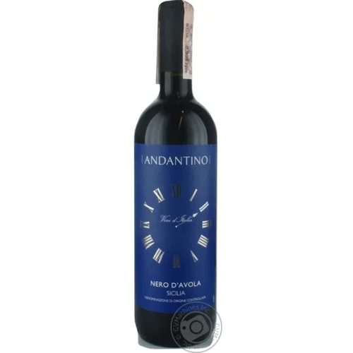 Вино Andantino Nero d’Avola Sicilia червоне сухе 13% 0,75л