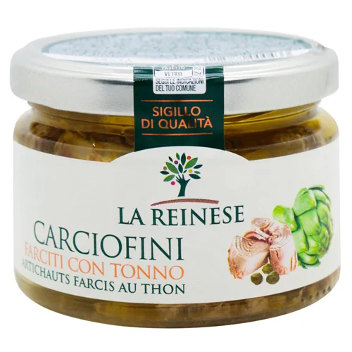 Артишоки La Reinese фаршировані тунцем в соняшниковій олії 230г