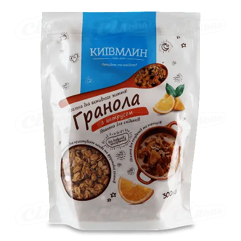 Гранола «Київмлин» з цитрусом, 300г