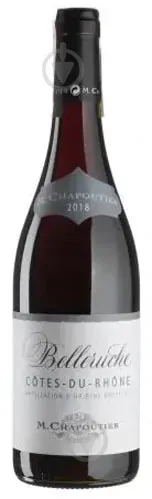 Вино червоне сухе Cotes du Rhone Belleruche Rouge, M. Chapoutier 0,750